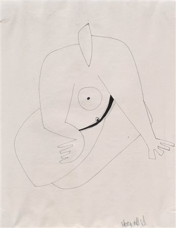 Künstler der 60er Jahre/Artista Anni ´60 Senza titolo;China su carta, 27,5 x...