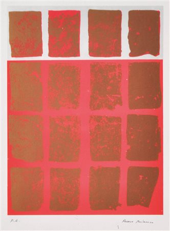 Remo Bianco (Mailand/Milano 1922 - 1988) Tableaux dorés, 1987;Lithografie auf...