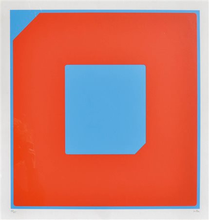 A Obe Senza titolo;Serigrafia a col. su carta, 57,5 x 57,5 cm Firma e...