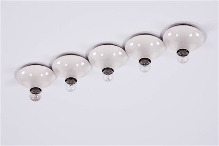 Vico Magistretti Lampade da parete a 5 luci modello Teti, Anni...