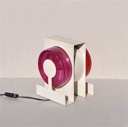 Fontana arte Milano Lampada Modello YOYO, Anni ‘70;struttura in metallo...