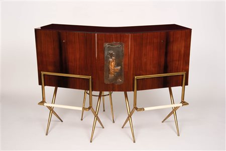 Italienische Manufkatur/Manifattura italiana Mobile bar con vetrinetta e...