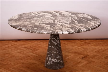 Angelo Mangiarotti Tavolo da pranzo Modello M1, Anni ‘70;Marmo, h. 72 cm,...