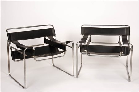 Marcel Breuer (im Stil von/nello stile di) Coppia di poltrone Modello...