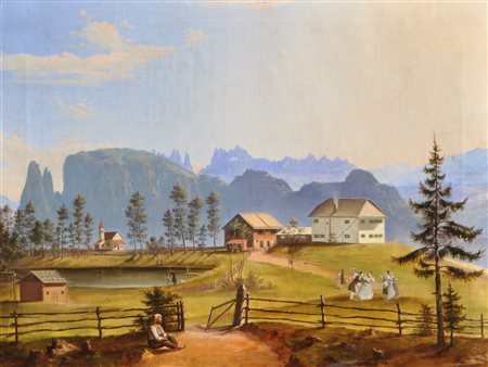 Alois Regele (Sarntal/Val Sarentino 1801 - Bozen/Bolzano 1835) Lago di...