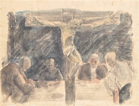 Hans Piffrader (Klausen/Chiusa 1888 - Bozen/Bolzano 1950) Pranzo contadino...