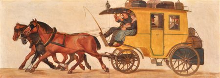 Albert Stolz (Bozen/Bolzano 1875 - 1947) Diligenza postale, dalla serie di...