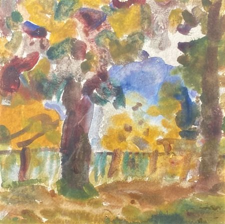 Hans Josef Weber-Tyrol (Schwaz 1874 - Meran/Merano 1957) Paesaggio...