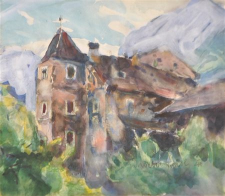 Hans Josef Weber-Tyrol (Schwaz 1874 - Meran/Merano 1957) Palazzo in...