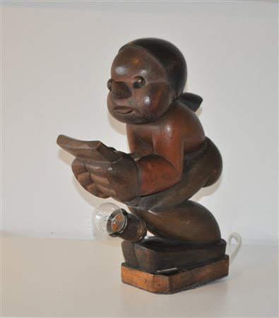 Franz Bacher (Gais 1903 - Bruneck/Brunico 1981) Lampada da lettura "Lesende"...