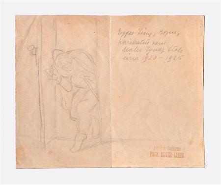 Albin Egger-Lienz (Stribach 1868 - St. Justina bei Bozen 1926) Caricatura del...