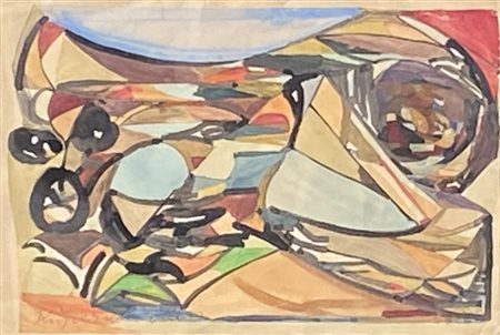 Alois Kuperion (Tarsch/Tarces 1891 - Meran/Merano 1966) Paesaggio,...