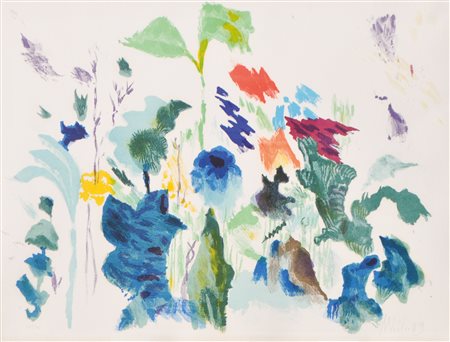 Max Weiler (Absam, Hall in Tirol 1910 - Wien/Vienna 2001) Prato di fiori,...