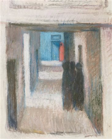 Wilfried Kirschl Passaggio a Marrakech, 1980;Pastello, 44 x 36 cm, in cornice...
