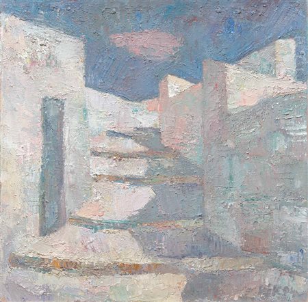 Wilfried Kirschl (Wörgl 1930 - Innsbruck 2010) Sentiero a gradini a Pyrgos,...