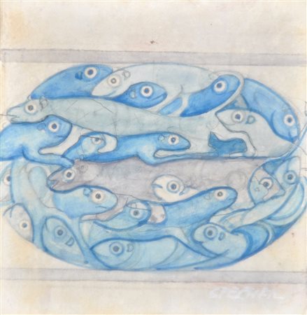 Luis Stefan Stecher (Laas/Lasa 1937 - lebt in Marling/vive a Marlengo) Pesci,...