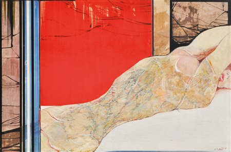 Karl Plattner (Mals/Malles 1919 - Mailand/Milano 1986) Nudo femminile,...
