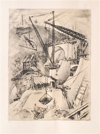 Fritz Silberbauer (Leibnitz 1883 - Graz 1974) La centrale idroelettrica di...