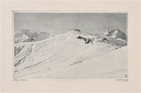Hans Boresch Pengelstein, Kitzbühel, 1930;Acquaforte, 13 x 21,5 cm (lastra)...