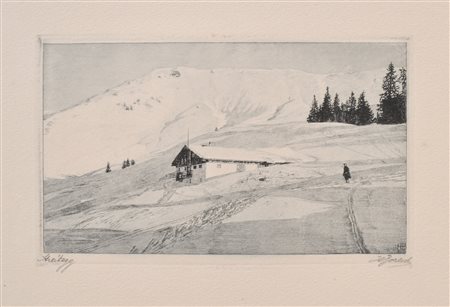 Hans Boresch (Berlin/Berlino 1890 - Innsbruck 1944) Streiteck, Kitzbühel,...
