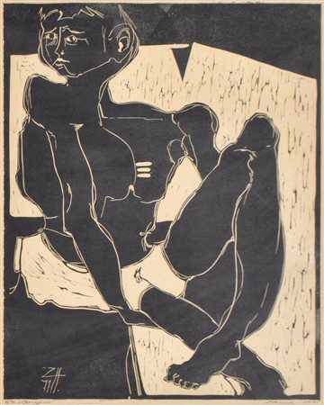 Hubert Zanol (Rodeneck/Rodengo 1936 - Neustift/Novacella 2004) Figura,...