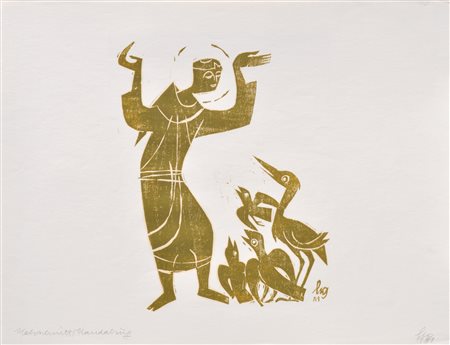 Heiner Gschwendt (Bozen/Bolzano 1914 - Klausen/Chiusa 2011) San Francesco,...