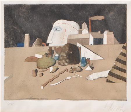 Karl Korab Senza titolo, 1979;Acquaforte a colori, 18,5 x 28,5 cm (lastra),...