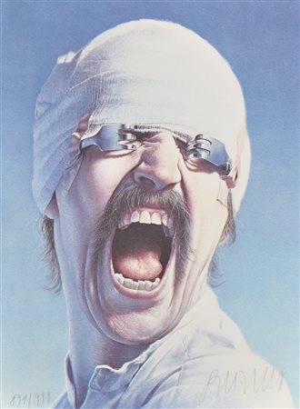 Gottfried Helnwein (Wien/Vienna 1948) Il grido (autoritratto); Stampa...