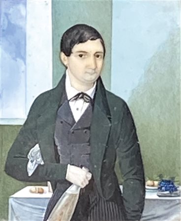 Maler um 1840/Pittore del 1840 ca. Ritratto dell’oste Perger a...