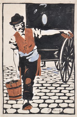 Carl Krenek (Wien/Vienna 1880 - 1948) Durante la pulizia della...