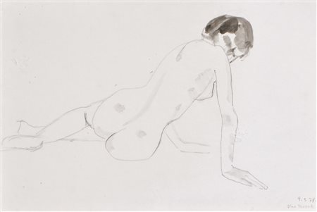 Gina Klaber Thusek (Rymarov, Mähren/Moravia 1900 - Meran/Merano 1983) Nudo...