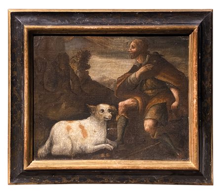 Alpenländischer Maler des 18. Jh./Pittore alpino del XVIII secolo San Rocco...