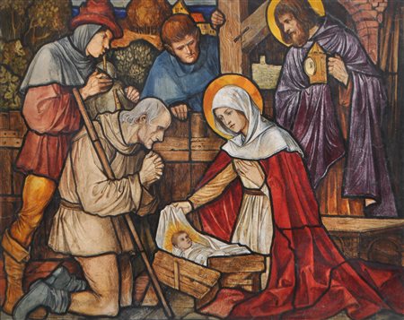 Rudolf Schiestl (Würzburg 1878 - Nürnberg/Norimberga 1931) Adorazione dei...