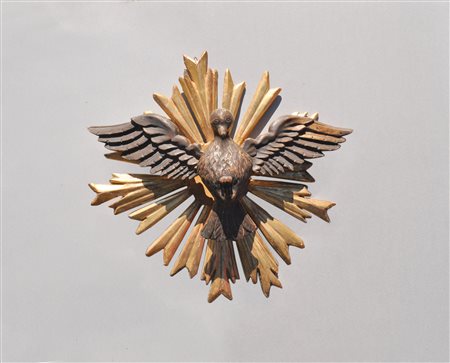 Alpenländisch/Regione alpina Colomba dello Spirito Santo con raggiera, XIX...