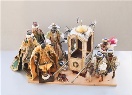 Anonym/Anonimo Regina di Saba con il suo seguito, Napoli, XX...