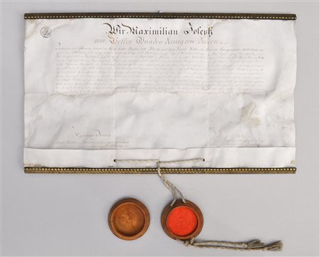 Anonym/Anonimo Documento del re Massimiliano Giuseppe; Bayern für Joseph...