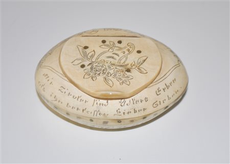 Sterzinger Hornarbeit/Vipiteno Tabacchiera in corno "Andre Hofer", XIX...