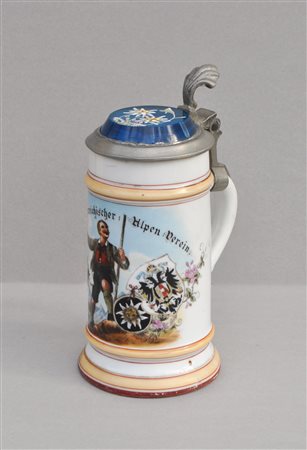 Anonym/Anonimo Brocca in porcellana "Deutsch Oesterreichischer Alpen-Verein",...