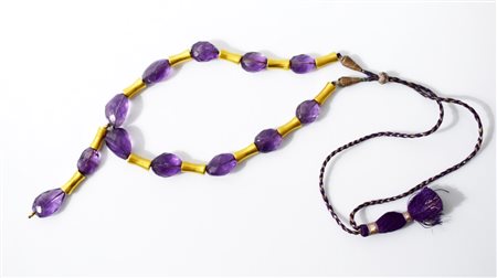 Collana in oro e ametiste