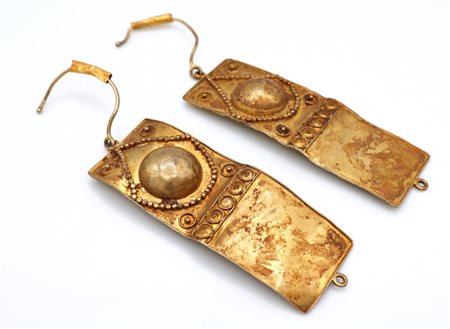 Orecchini in argento dorato