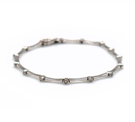 Bracciale in oro 18 kt e diamanti