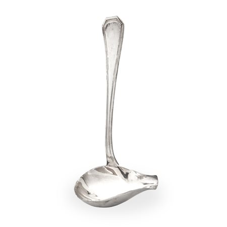 Piccolo cucchiaio da salsiera in argento 800