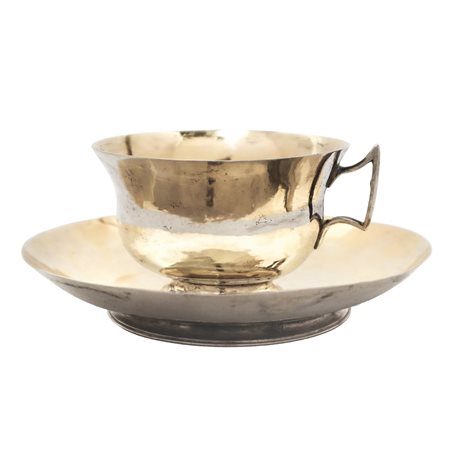 Tazzina in argento e argento vermeil