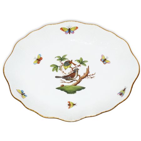 Herend  Hungary (Herend 1826)  - Ciotola in porcellana bianca Herend serie Rothschild