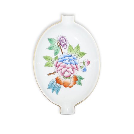 Herend  Hungary (Herend 1826)  - Portacenere Herend collezione Queen Victoria  decorato con peonie