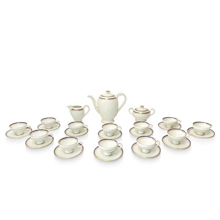 Thomas Bavaria Germany - Servizio da caffè da 12 con bordo dorato
