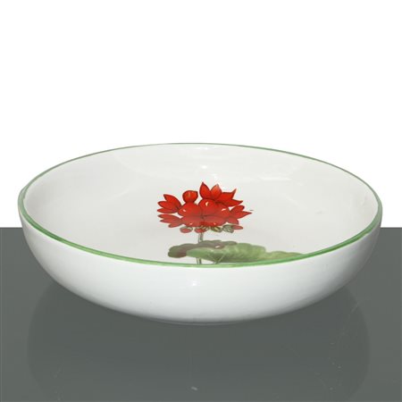 Ceramiche  Este - Ciotolina in ceramica con fiore policromo dipinto al centro