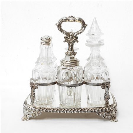 Menage in sheffield con 6 ampolle in cristallo