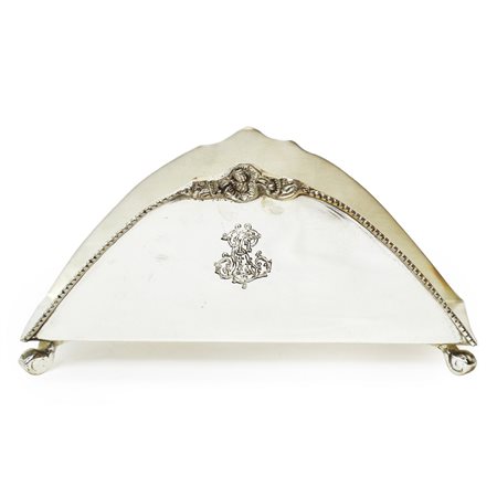 Royal Family - Portatovaglioli in sheffield con decoro sul fronte e sul retro