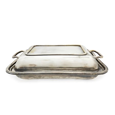 Legumiera in metallo argentato